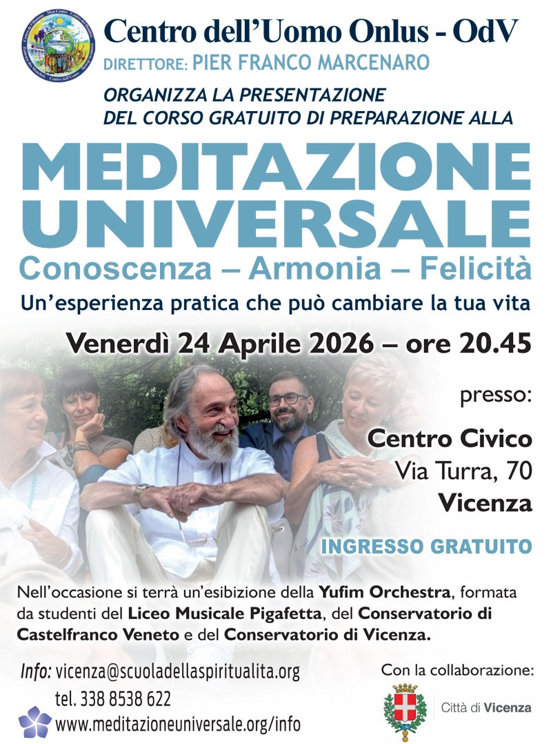 Presentazione Corso Meditazione Universale - Vicenza