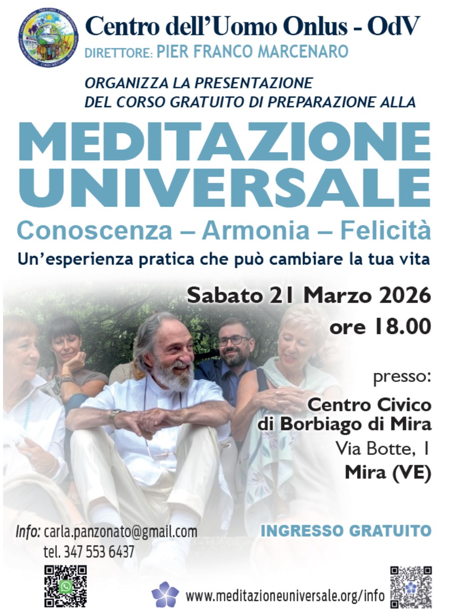 Presentazione Corso Meditazione Universale - Mira