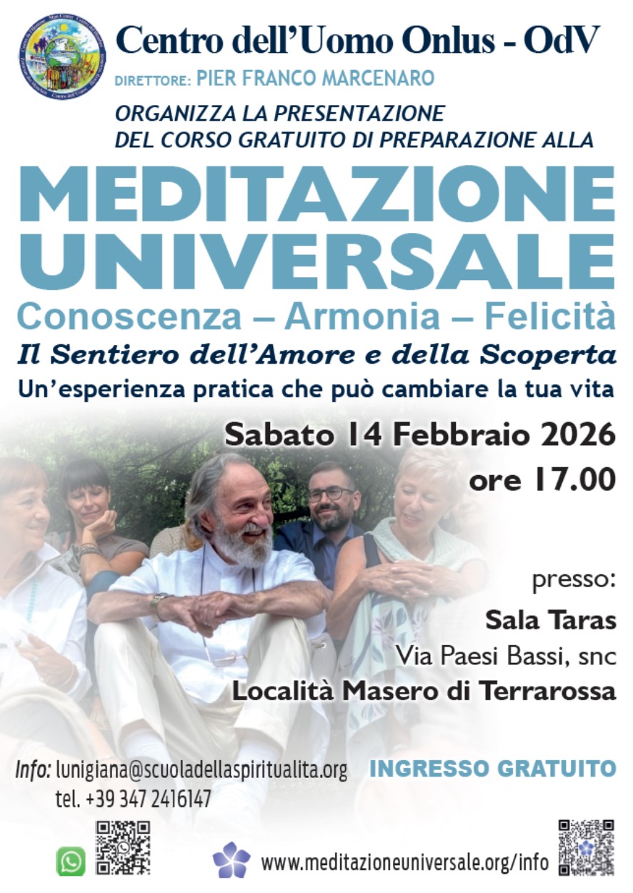 Presentazione Corso Meditazione Universale - Lunigiana