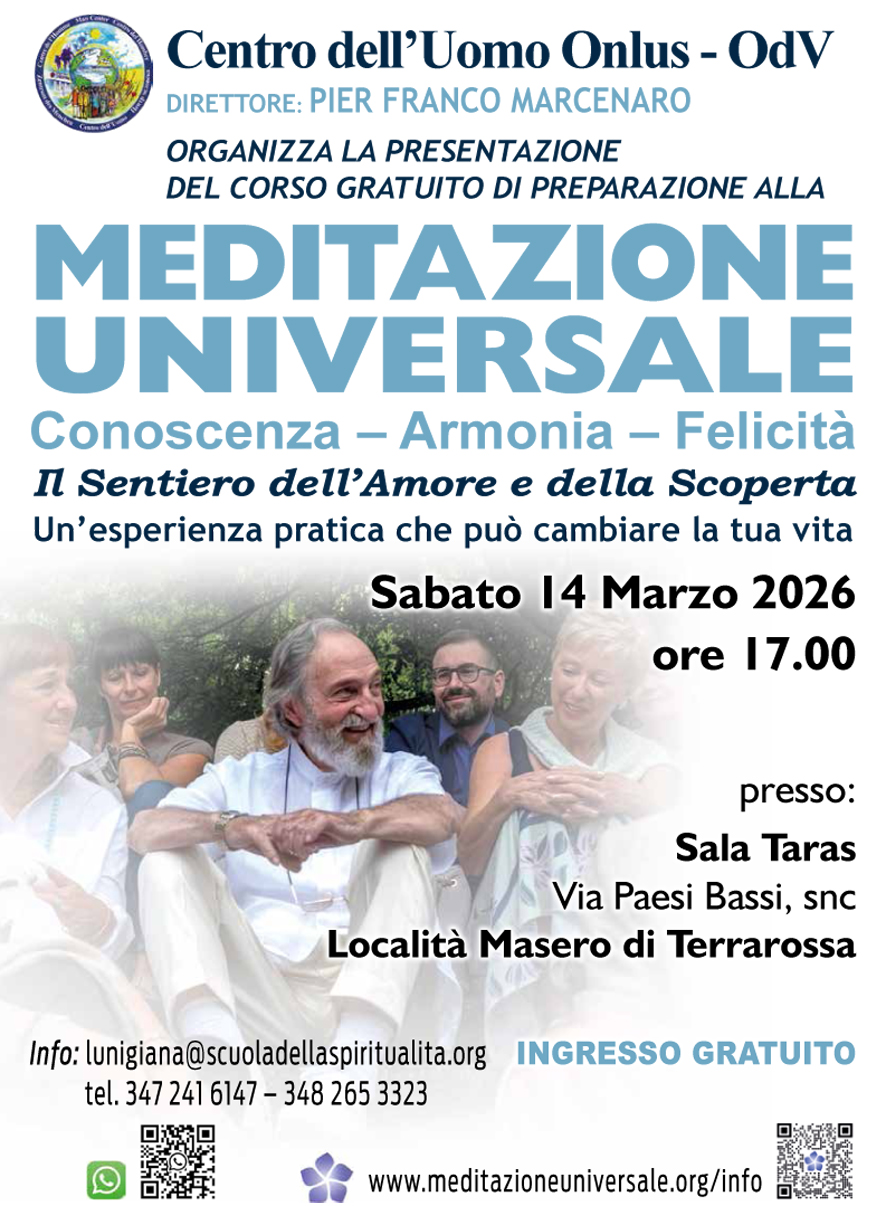 Presentazione Corso Meditazione Universale - Lunigiana